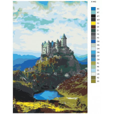 Живопись по номерам BRUSHES-PAINTS Замок