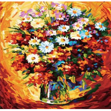 Картина по номерам Paintboy Букет с ромашками, 40x40