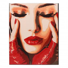 S003 - Набор для рисования по номерам 'Роковая девушка', 40*50 см, Cristyle