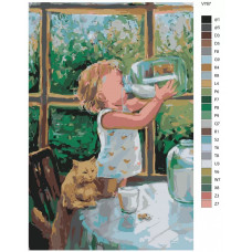 Живопись по номерам BRUSHES-PAINTS Здесь живет детство