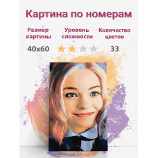 Картина по номерам Раскрасим сами Wednesday Уэнсдей Энида на подрамнике 40х60 см