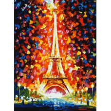 Картина по номерам Белоснежка Эйфелева башня, 30x40