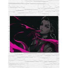 Картина по номерам Бруталити Игра Undertale 9480 Г на холсте 30x40