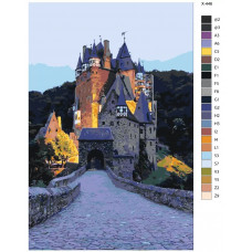 Живопись по номерам BRUSHES-PAINTS Дворец в лесу