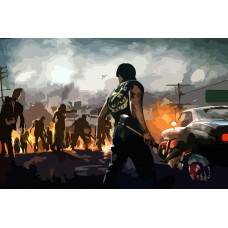 Картина по номерам Бруталити Dead rising 3 зомби 3 см