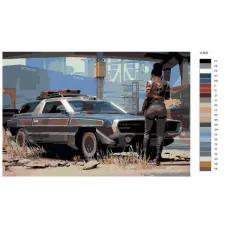 Картина по номерам BRUSHES-PAINTS Киберпанк Cyberpunk 2077, 50х70 см Картина по номерам BRUSHES-PAINTS Киберпанк Cyberpunk 2077, 50х70 см