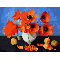 Картина по номерам Molly Красные маки, 30x40