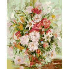 Картина по номерам Paintboy Original Нежные цветы, 40x50 см