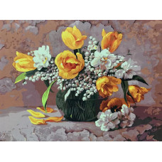 Картина по номерам Paintboy Букет с ландышами, 40x50