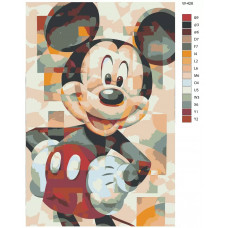 Живопись по номерам BRUSHES-PAINTS Микки Маус