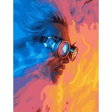 Картина по номерам Paintboy Девушка в гогглах