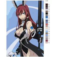 Картина по номерам BRUSHES-PAINTS Аниме Хвост Феи Эльза Скарлет X356 40x60 см Картина по номерам BRUSHES-PAINTS Аниме Хвост Феи Эльза Скарлет X356 40x60 см