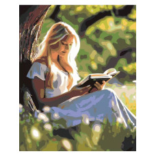 Девушка с книгой под деревом Девушка с книгой под деревом