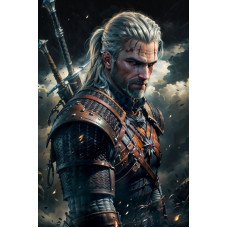 Цифровая живопись маслом для начинающих,"Ведьмак/The Witcher"Картина маслом своими руками для домашнего декора стен, 40x50 см, без рамки Цифровая живопись маслом для начинающих,"Ведьмак/The Witcher"Картина маслом своими руками для домашнего декора стен, 40x50 см, без рамки