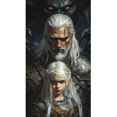 Картина по номерам на холсте с без подрамником 40х60cm / The Witcher Картина по номерам на холсте с без подрамником 40х60cm / The Witcher