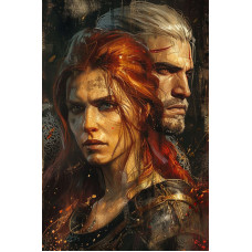 Картина по номерам на холсте с без подрамником 40х60cm / The Witcher Картина по номерам на холсте с без подрамником 40х60cm / The Witcher