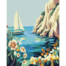 Море и парусник Море и парусник