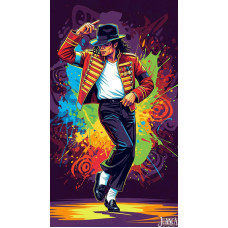 Картина по номерам на холсте с без подрамником /Michael Jackson/40x50cm Картина по номерам на холсте с без подрамником /Michael Jackson/40x50cm