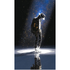 Картина по номерам на холсте с без подрамником /Michael Jackson/40x50cm Картина по номерам на холсте с без подрамником /Michael Jackson/40x50cm